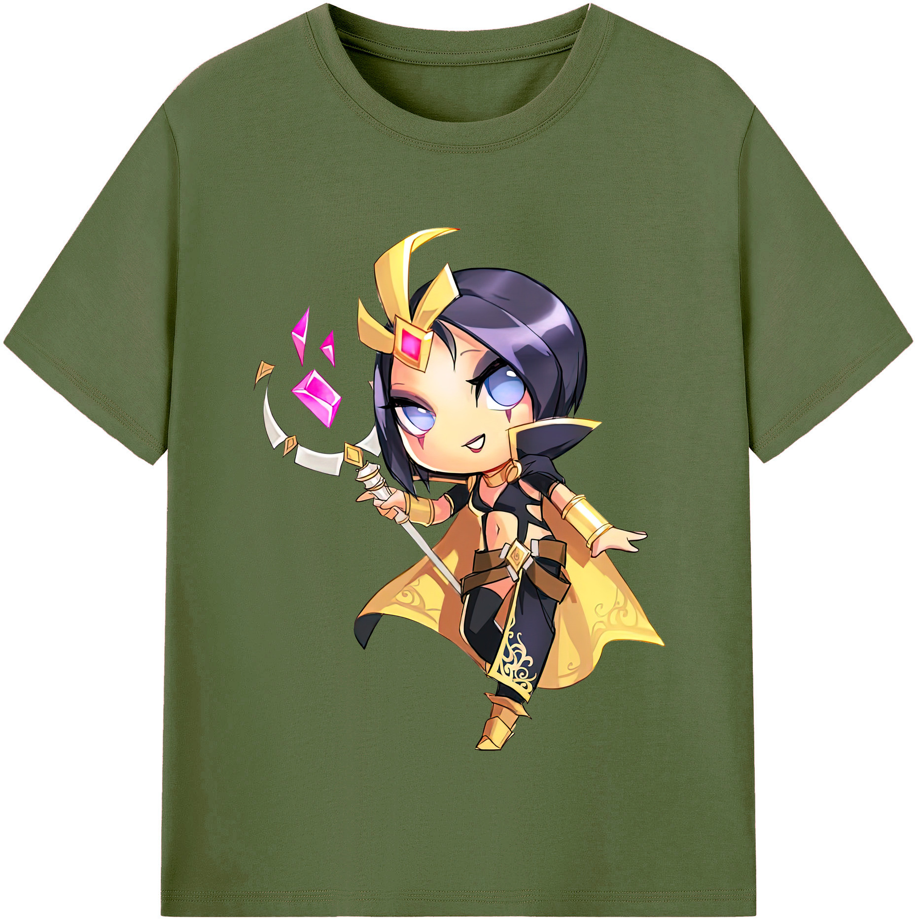 リーグ・オブ・レジェンド League of Legends LOL 綿100％半袖Tシャツ（フロントプリント）